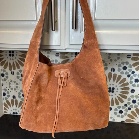 Lucky Brand Tan Suede Shoulder Bag, Brand new - Picture 2 of 5